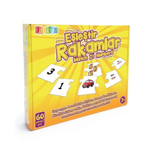 EDU-1006 Chiva, Eşleştir Rakamlar Kız Erkek Çocuk Oyuncak Eğitici Oyuncaklar