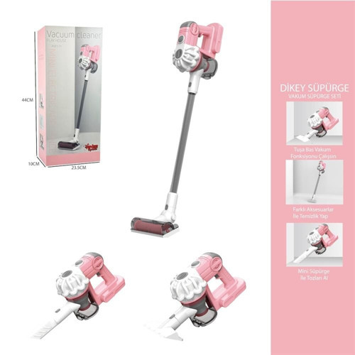 DİKEY ELEKT SÜPÜRGESİ PEMBE Kız Erkek Çocuk Oyuncak Eğitici Oyuncaklar