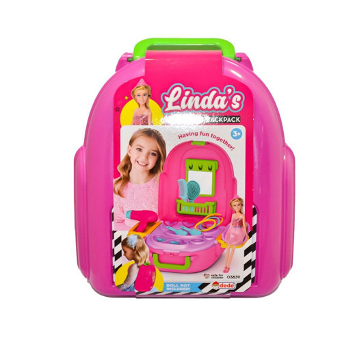 03839 Linda'nın Güzellik Set Sırt Çantası Kız Erkek Çocuk Oyuncak Eğitici Oyuncaklar