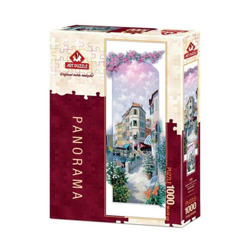 4484 Art Puzzle Çiçekler İçinde Venedik 1000 Parça Panorama Puzzle Kız Erkek Çocuk Oyuncak Eğitici O