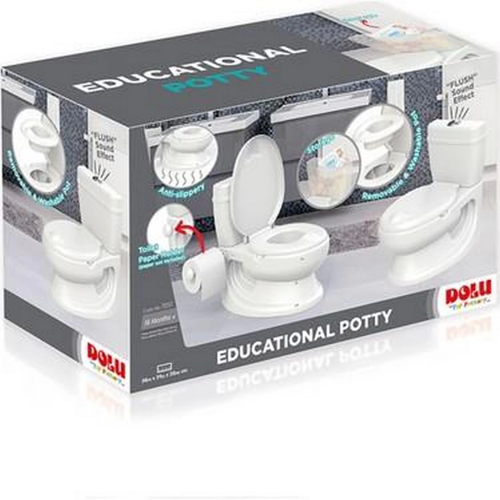 Dolu Nuve Potty Lazımlık 2 in 1 Bej Kız Erkek Çocuk Oyuncak Eğitici Oyuncaklar