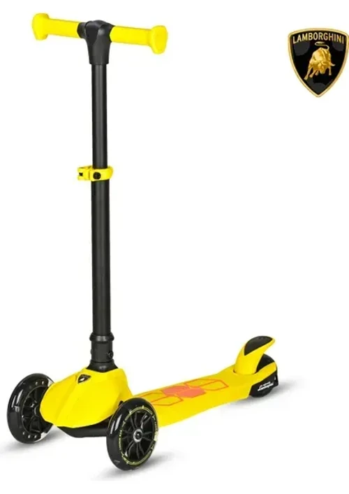 VAGON.LB2005SARI LAMBORGHINI SCOOTER IŞIKLI TEKERLEK Kız Erkek Çocuk Oyuncak Eğitici Oyuncaklar