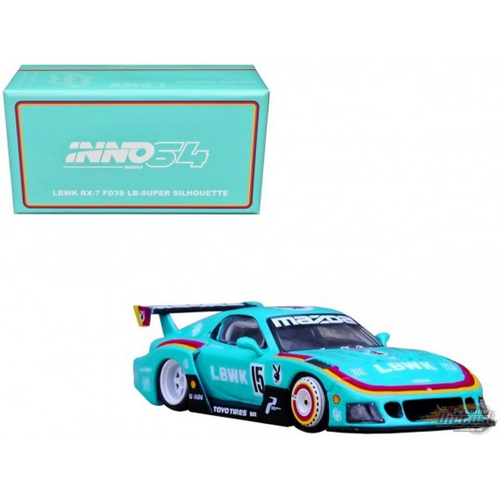 Inno 1/64 LBWK RX7 LB-Super Silhoutte Kız Erkek Çocuk Oyuncak Eğitici Oyuncaklar