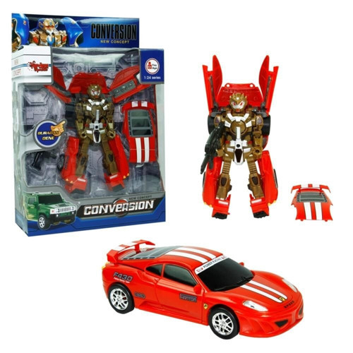 HW-899-1-2-5 KUT. DÖNÜŞEBİLEN ROBOT JEEP 1:24 -VRD Kız Erkek Çocuk Oyuncak Eğitici Oyuncaklar