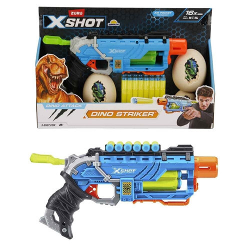 X-SHOT SÜNGER ATAN DİNO ATTACK STRİKER Kız Erkek Çocuk Oyuncak Eğitici Oyuncaklar