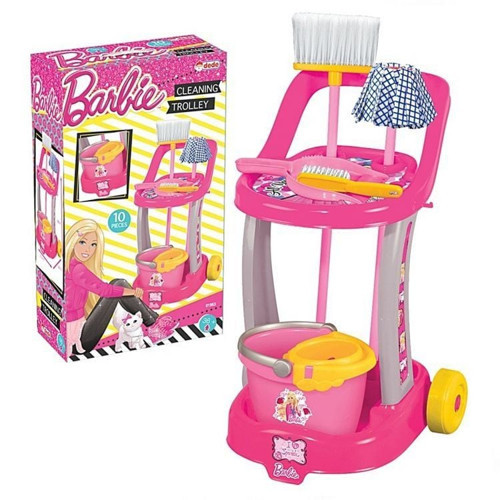 Dede Barbie Temizlik Arabası Kız Erkek Çocuk Oyuncak Eğitici Oyuncaklar