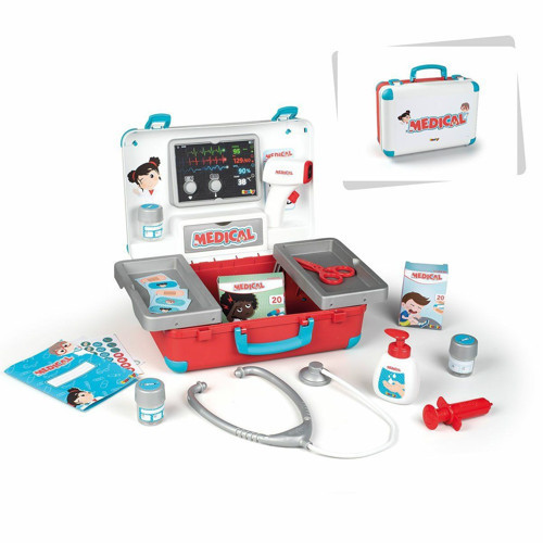 7600340103 Medikal Doktor Çanta Oyun Seti -Smoby Kız Erkek Çocuk Oyuncak Eğitici Oyuncaklar