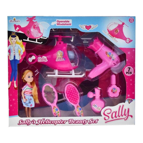 SALLY HELİKOPTER BEAUTY SET Kız Erkek Çocuk Oyuncak Eğitici Oyuncaklar