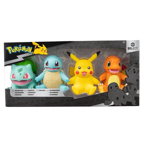 POK PKW2571 Pokémon Select Seri 4'lü Figür Set Kız Erkek Çocuk Oyuncak Eğitici Oyuncaklar