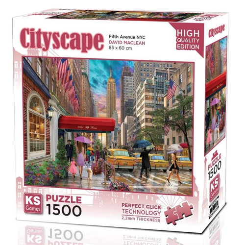 Ks Games Fifth Avenue NYC Puzzle 1500 Parça 22045 Kız Erkek Çocuk Oyuncak Eğitici Oyuncaklar
