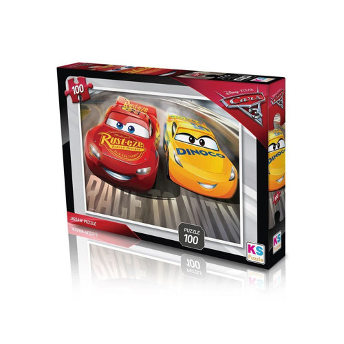 CR714 KS, Cars / 100 Parça Puzzle Kız Erkek Çocuk Oyuncak Eğitici Oyuncaklar