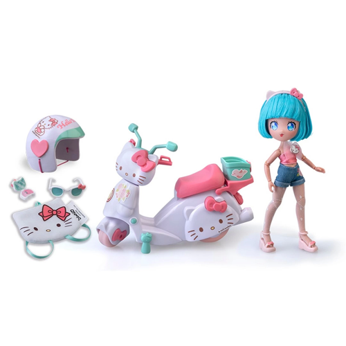 Hello Kitty Manga Bebek ve Scooter Kız Erkek Çocuk Oyuncak Eğitici Oyuncaklar