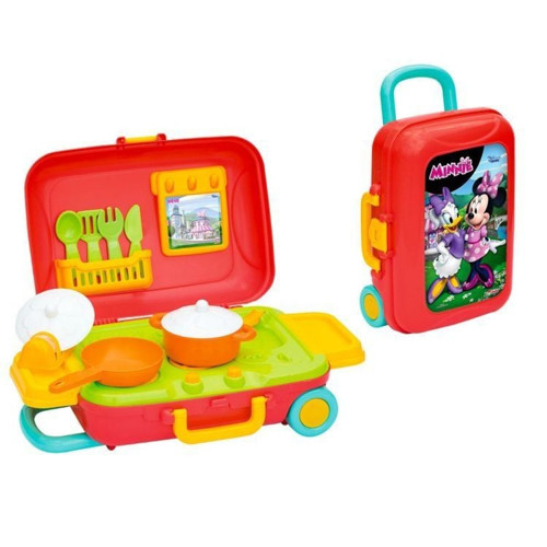 Dede Mini Mouse Mutfak Seti Bavulum Kız Erkek Çocuk Oyuncak Eğitici Oyuncaklar