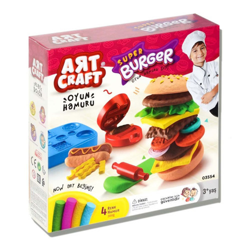 Dede Hamburger Oyun Hamuru Seti Kız Erkek Çocuk Oyuncak Eğitici Oyuncaklar