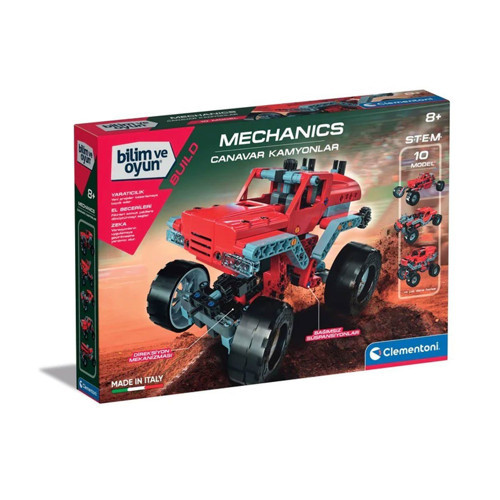75038TR Mekanik Laboratuvarı - Canavar Kamyonlar +8 yaş Kız Erkek Çocuk Oyuncak Eğitici Oyuncaklar