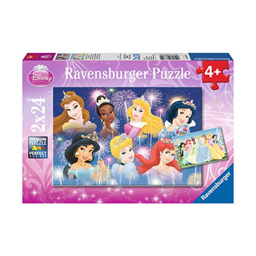 88720 Disney Prensesleri 2x24 parça Ravensburger Puzzle Kız Erkek Çocuk Oyuncak Eğitici Oyuncaklar