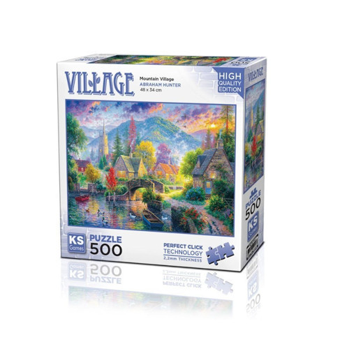 20046 Mountain Village 500 Parça Puzzle -KS Kız Erkek Çocuk Oyuncak Eğitici Oyuncaklar