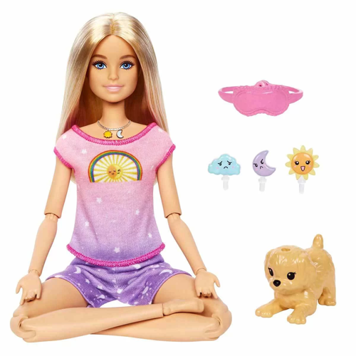 Barbie Meditasyon Yapıyor Oyun Seti HHX64 Kız Erkek Çocuk Oyuncak Eğitici Oyuncaklar