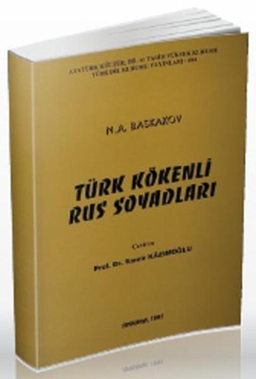 Türk Kökenli Rus Soyadları