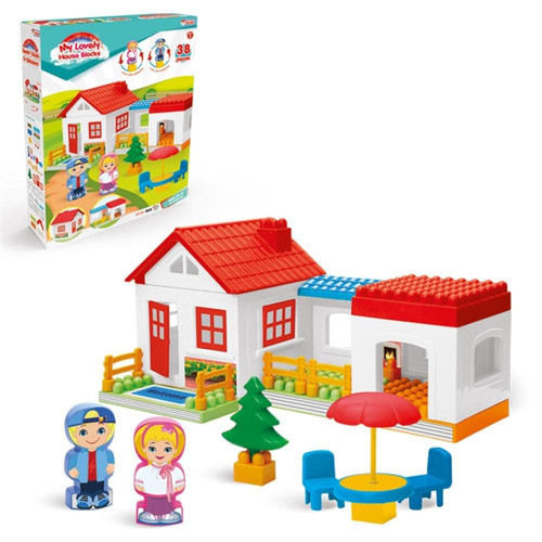 Tek Katlı 36 Parça Lego Ev Seti Bloklar Kız Erkek Çocuk Oyuncak Eğitici Oyuncaklar