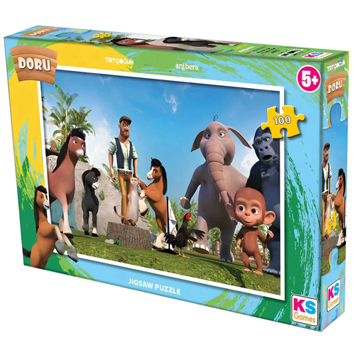 KS Doru 100 Parça Puzzle Kız Erkek Çocuk Oyuncak Eğitici Oyuncaklar