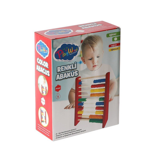 ONY-399 Ahşap Renkli Abaküs -Onyıl Kız Erkek Çocuk Oyuncak Eğitici Oyuncaklar