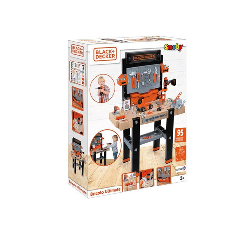 7600360730 Black Decker Bricolo Ultimate Çalışma Tezgahı Kız Erkek Çocuk Oyuncak Eğitici Oyuncaklar