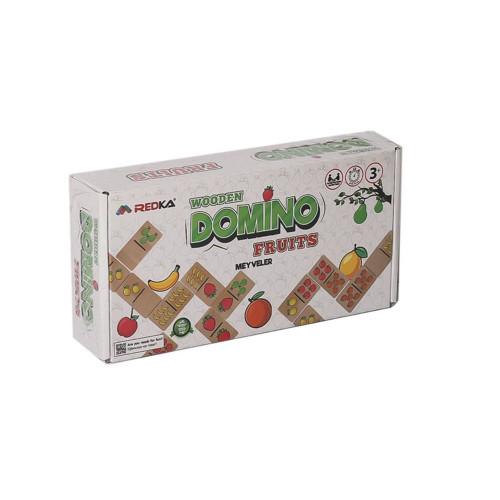 RD5650 Redka Ahşap Domino Fruits Kız Erkek Çocuk Oyuncak Eğitici Oyuncaklar