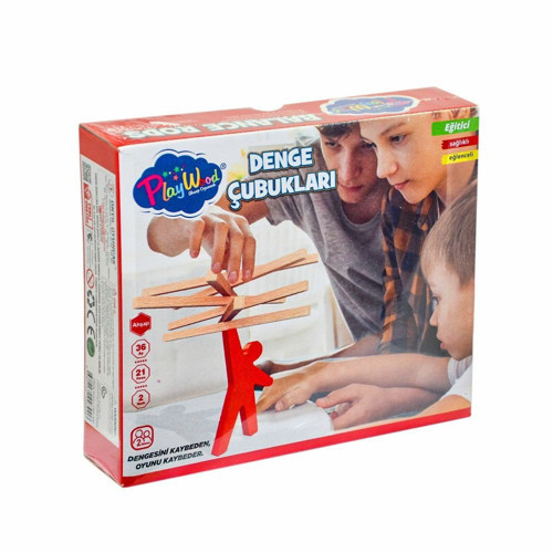 ONY-390 Ahşap Denge Çubukları -Onyıl Kız Erkek Çocuk Oyuncak Eğitici Oyuncaklar