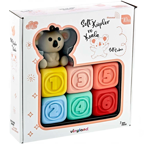 Vinyland Soft Aktivite Küpler Koala 7'li Set 661914 Kız Erkek Çocuk Oyuncak Eğitici Oyuncaklar