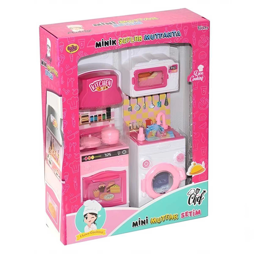 Oydaş Minik Şefler Mutfakta Fırın ve Çamaşır Makinesi 2'li Set 02358 Kız Erkek Çocuk Oyuncak Eğitici
