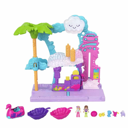 Polly Pocket Flamingo Araba Su Eğlencesi HHJ05 Kız Erkek Çocuk Oyuncak Eğitici Oyuncaklar