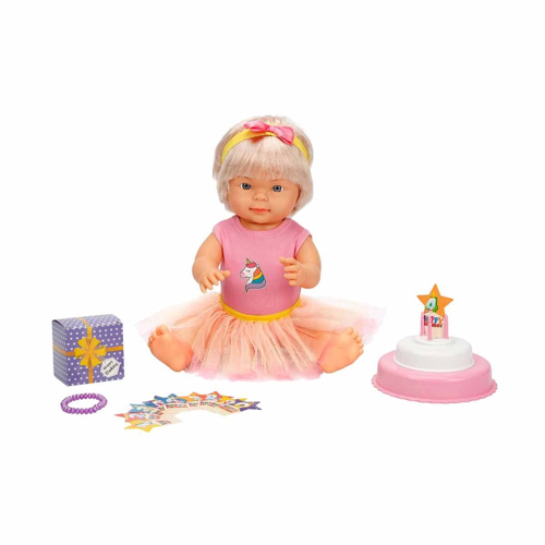 Bebelou Doğum Günü Bebeği 40cm Kız Erkek Çocuk Oyuncak Eğitici Oyuncaklar