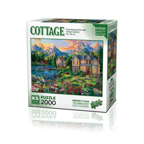 22522 Cozy House By The Lake 2000 Parça Puzzle -KS Puzzle Kız Erkek Çocuk Oyuncak Eğitici Oyuncaklar
