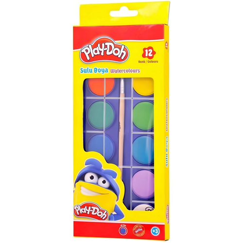 Play-Doh Sulu Boya 28 MM Büyük Boy 12 Renk Kız Erkek Çocuk Oyuncak Eğitici Oyuncaklar