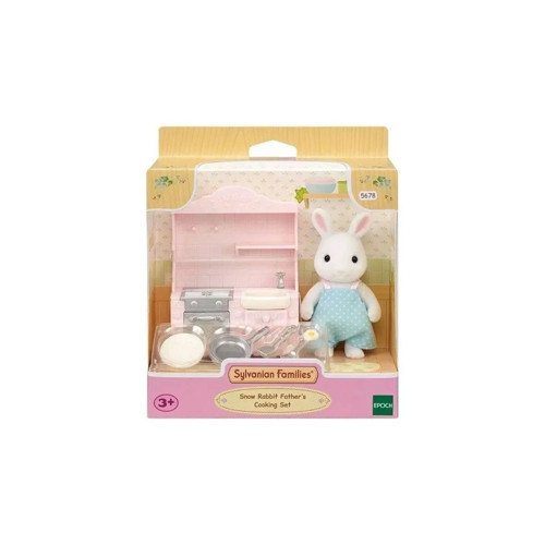 5678 Sylvanian Families Kar Tavşanı Babanın Yemek Pişirme Seti +3 yaş Kız Erkek Çocuk Oyuncak Eğitic