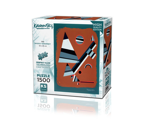 KS Puzzle 1500 Parça Kandinsky Gris Kız Erkek Çocuk Oyuncak Eğitici Oyuncaklar