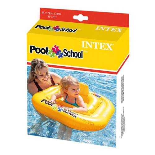 Intex Oturaklı Kare Bebe Flotoru 79cm 56587 Kız Erkek Çocuk Oyuncak Eğitici Oyuncaklar