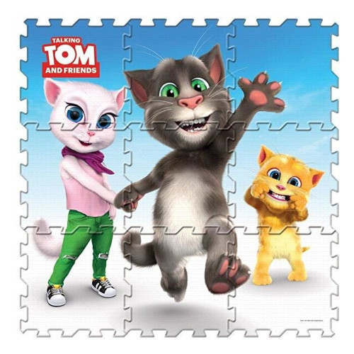 Konuşan Kedi Tom ve Eva Yer Matı Kız Erkek Çocuk Oyuncak Eğitici Oyuncaklar