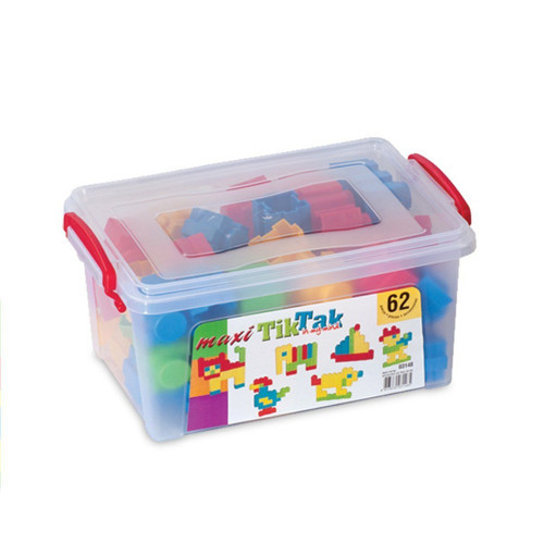 03148 Dede Maxi Tik Tak Küçük Kutu 68 Parça Kız Erkek Çocuk Oyuncak Eğitici Oyuncaklar
