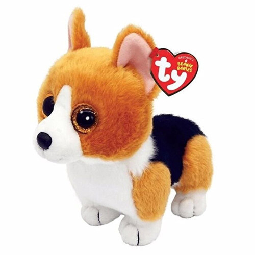 Ty Beanie Babies Peluş Corgi Köpek Colin 15cm Kız Erkek Çocuk Oyuncak Eğitici Oyuncaklar