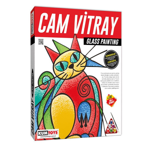 5001 KumToys Cam Vitray - Glass Painting - 1adet Stokta Olan Gönderilir Kız Erkek Çocuk Oyuncak Eğit