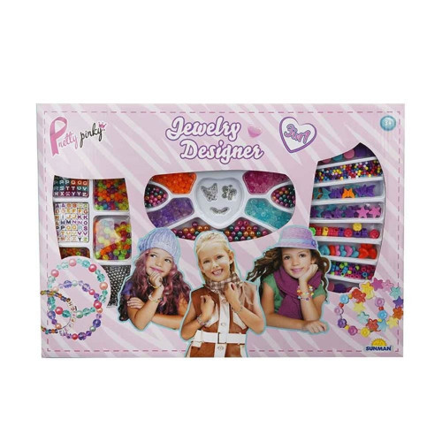 Hobi Set 3 in 1 Set Boncuk Takı Tasarım Seti Kız Erkek Çocuk Oyuncak Eğitici Oyuncaklar