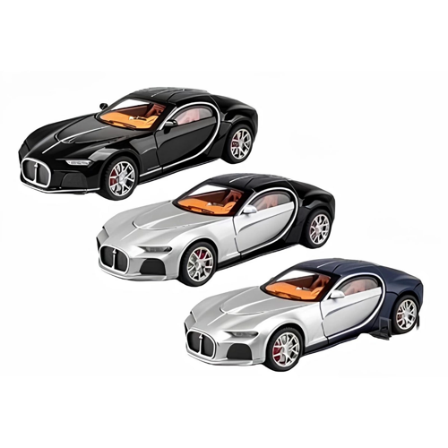 Sesli Işıklı Metal Bugatti Araba Kız Erkek Çocuk Oyuncak Eğitici Oyuncaklar