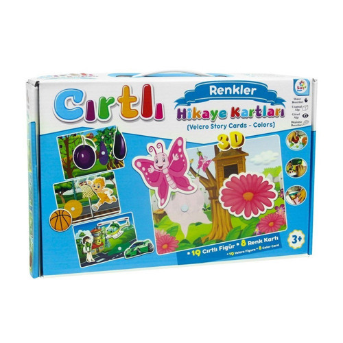 LC7207 Laço, Cırtlı Hikaye Kartları Renkler Kız Erkek Çocuk Oyuncak Eğitici Oyuncaklar