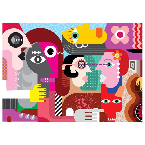KS Strange People And Dirty Dog 1000 Parça Puzzle Kız Erkek Çocuk Oyuncak Eğitici Oyuncaklar