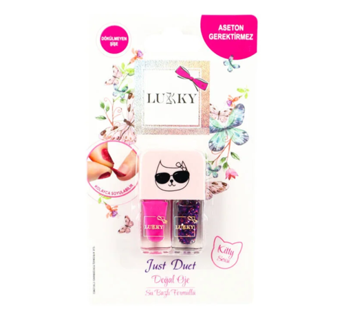 Lukky Soyulabilir Oje - 2 li Pembe Mor Kız Erkek Çocuk Oyuncak Eğitici Oyuncaklar