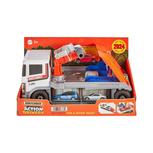 HRY43 Matchbox Aksiyon Sürücüleri - Çekici ve Tamir Kamyonu Kız Erkek Çocuk Oyuncak Eğitici Oyuncakl