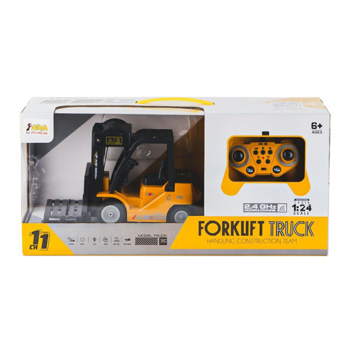 A8196-OQ9009 Kumandalı Sesli ve Işıklı Froklift 1:24 Kız Erkek Çocuk Oyuncak Eğitici Oyuncaklar