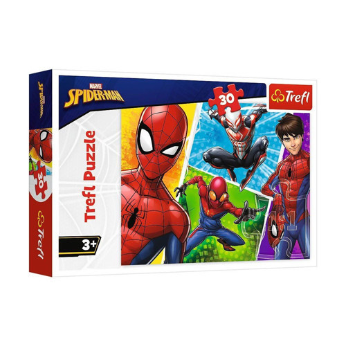 PUZZLE-18242 Spiderman 30 Parça Puzzle Kız Erkek Çocuk Oyuncak Eğitici Oyuncaklar